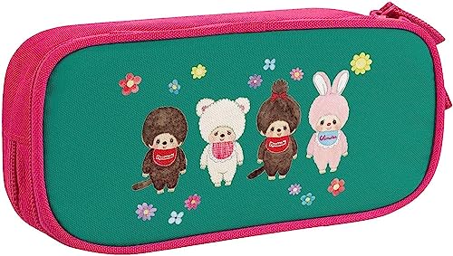 モンチッチ ペンケース 大容量 筆箱 多機能 おしゃれ ペンポーチ 男の子 女の子 子供 シンプル ツールペンケース 高校生 大学生 社会人用 中小学生 文具バッグ