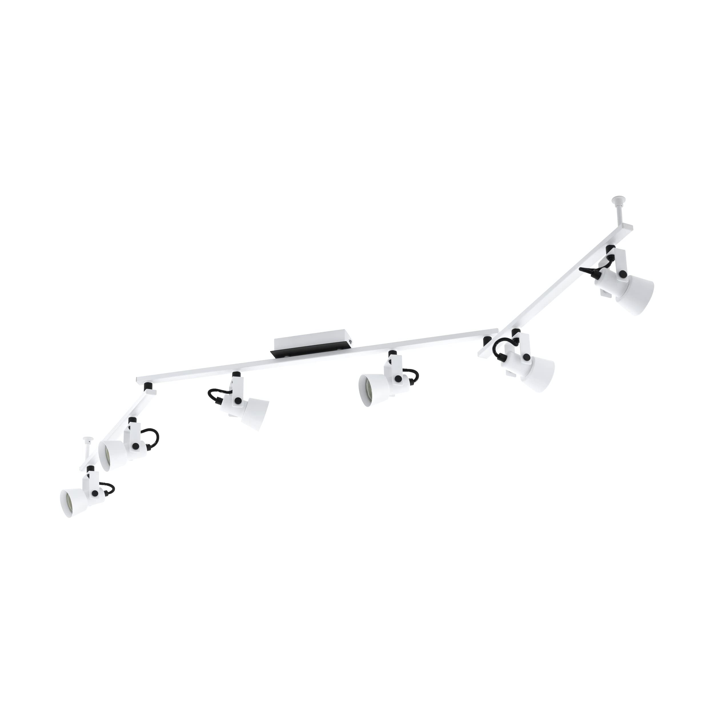 Eglo Trillo spot plafonnier 6 spots orientables acier 5W