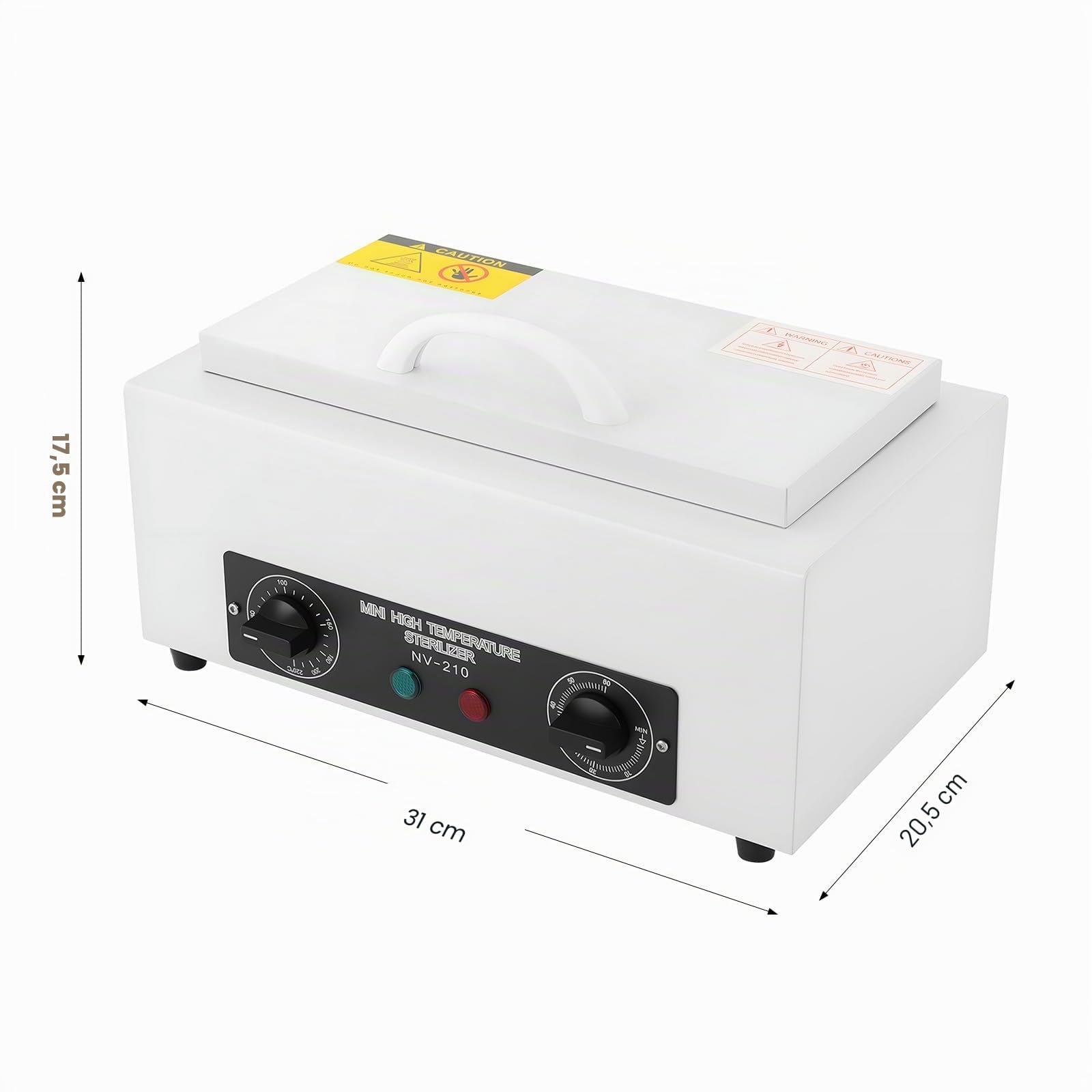 MINRS Stérilisateur à air chaud - 300 W - 220 °C - Avec minuterie - Pour salon de beauté, salon de manucure, salon de coiffure