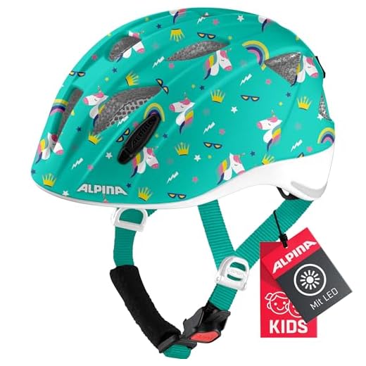 ALPINA Unisex - Kinder, XIMO FLASH Fahrradhelm, unicorn gloss, 49-54 cm