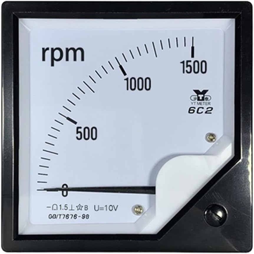 6c2 10V Input Tachometer DC Frequency Converter 1500 RPM 1000 RPM 500 RPM Speed Limit Meter Speedometer 300r(DC33R 10V)