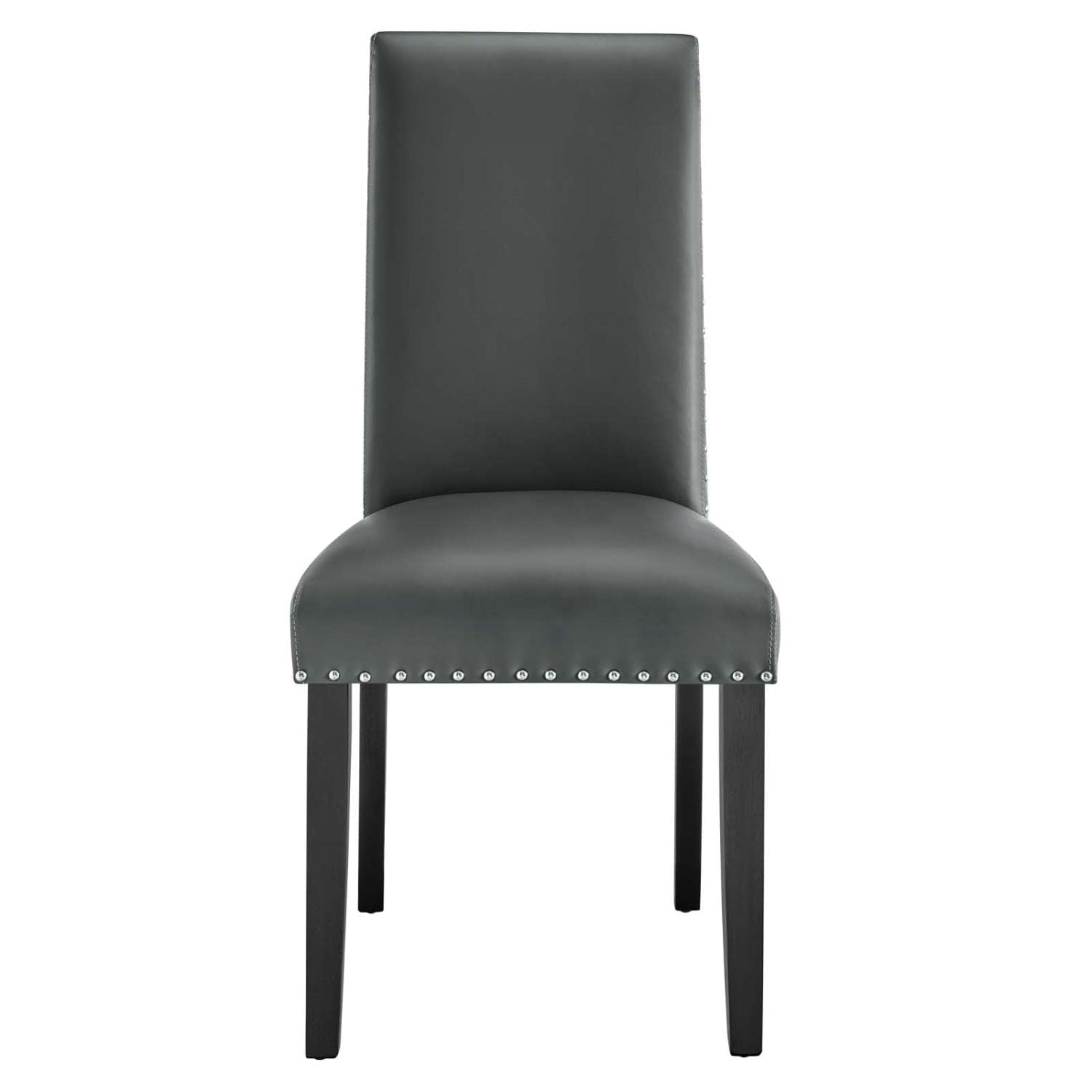 Parcel Dining - Silla auxiliar de piel sintética en color gris 2