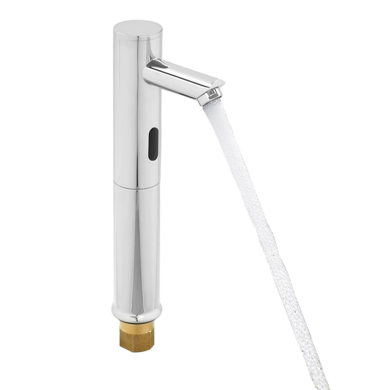 Rubinetto con sensore a infrarossi, 32 cm, rubinetto per lavabo senza contatto, rubinetto automatico con sensore | ottone alto | moderno miscelatore per lavabi bagno