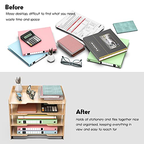 JOPOO - Vassoio porta lettere da ufficio, 4