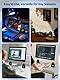 OROW PC Lautsprecher,10W RGB Gaming Lautsprecher für PC oder Laptop USB-Betriebene,3.5mm Jack,Desktop Speakers mit Buntem LED-Licht,Mini Computer Lautsprecher,pc Boxen Gaming(S208)