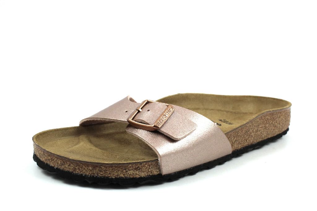 BIRKENSTOCK Madrid (Birko-​Flor-​Donna) - Sandalo da Donna, cobre, 41 EU Schmal