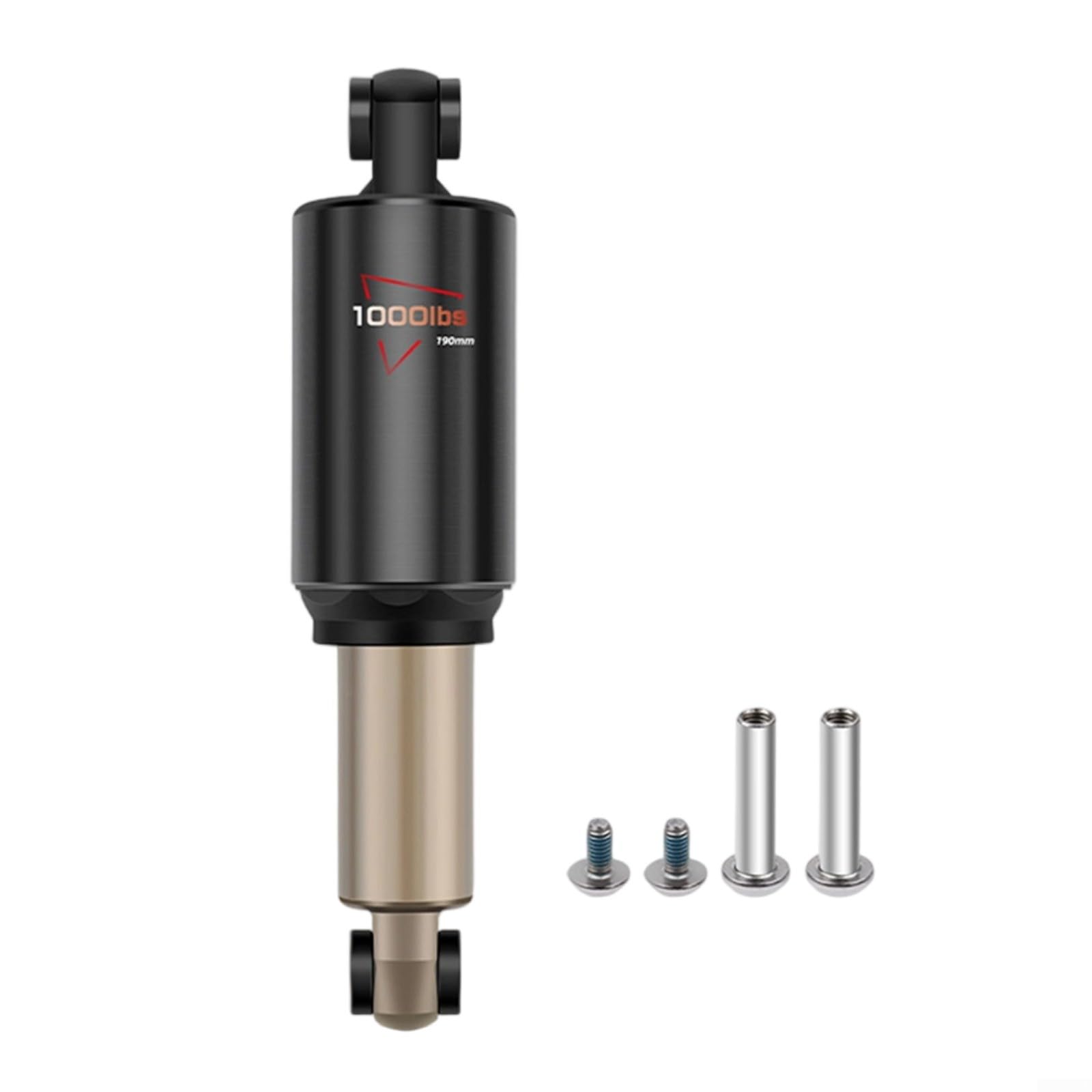 KiraKira for Heavy Duty for Bicycle Rear Shock 165mm 1000lbs Spring Damper MTB Downhill Riding Black(165mm 1000 pounds)