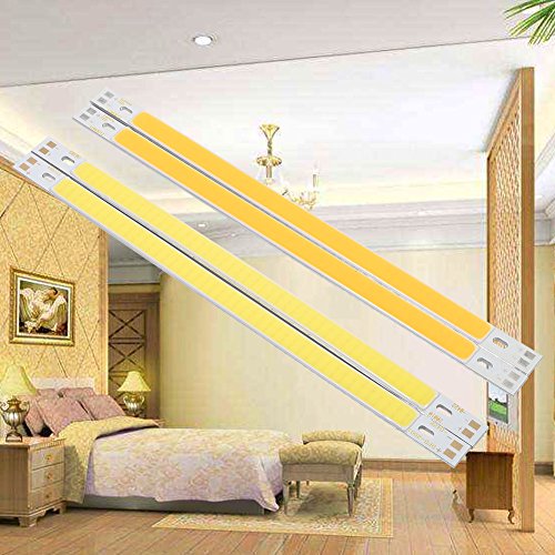 Yosoo 2Pcs Slim COB LED Luz Blanco Cálido 10W 12-24V miniatura 2