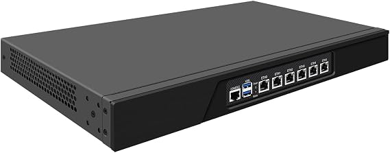 1U Firewall Hardware Appliance, PFSense, Untangle, OPNsense, VPN, Router PC, I7 3770, RJ08, B75 Chipset, Bypass, 6 x Gigabit LAN, Console, VGA, 8G RAM, 128G SSD