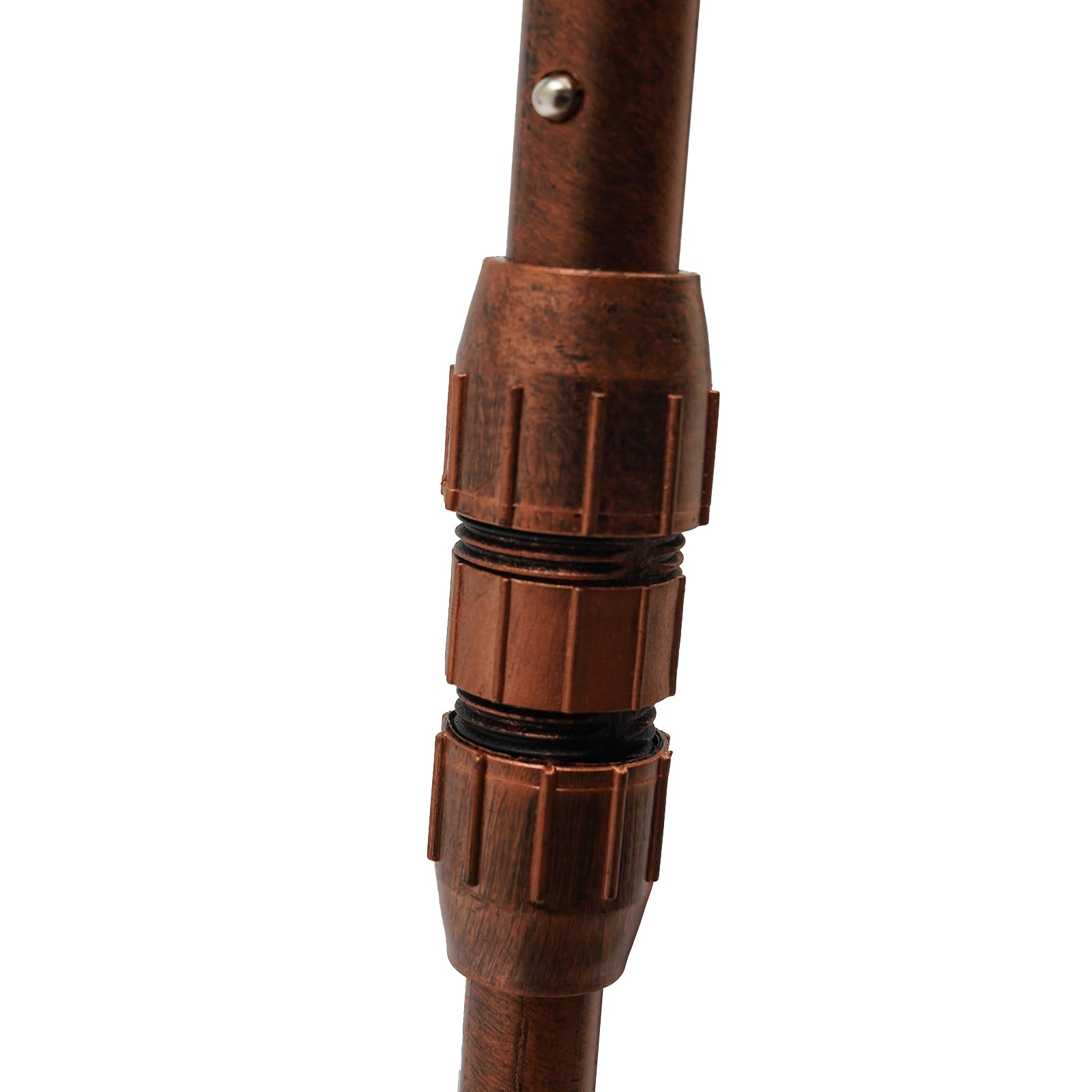 Estante de techo, estante para vino de montaje en techo, altura ajustable, 35-55 cm, soporte para copas de vino retro para habitaciones con una altura de 7,71 – 8,37 pies, cocinas, bares,