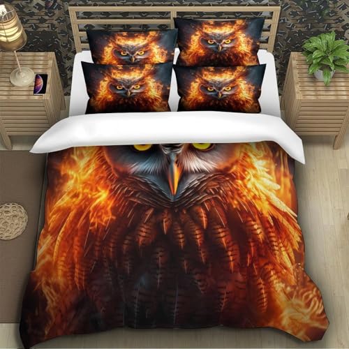 Housse de couette dragon 3D 220x240cm en microfibre douce - 5