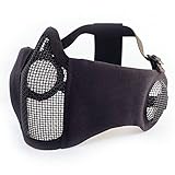 H World EU Integrated Tactical Airsoft Painball Full Face Googles Piloteer Protective Helmet with Removable Face Shield (Black, L/XL)