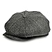 Produktbild AYAMAYA Schirmmütze Herren Flat, Shelby Mütze Gatsby Newsboy Cap Tellermütze Baker Boy Hut Flat Cap Einstellbare Größe Sommer/Winter-M/L Grau Herringbone