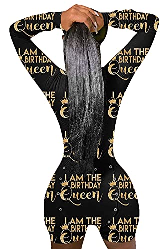 MissShorthair Onesies Women Sexy, Cute Onesie Pajamas for Women Long Sleeve Cookie Monster Large3