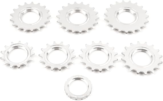 Fixed Gear Cog 13T 14T 15T 16T 17T 18T 19T Single Speed Bicycle Flywheel with Lockring for Fixie Track Bike Hub