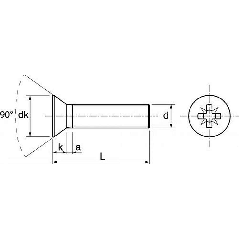 Vite Autofilettante Testa Svasata Piana 4,2x16mm Zincata. Prezzo Per - Foto 4