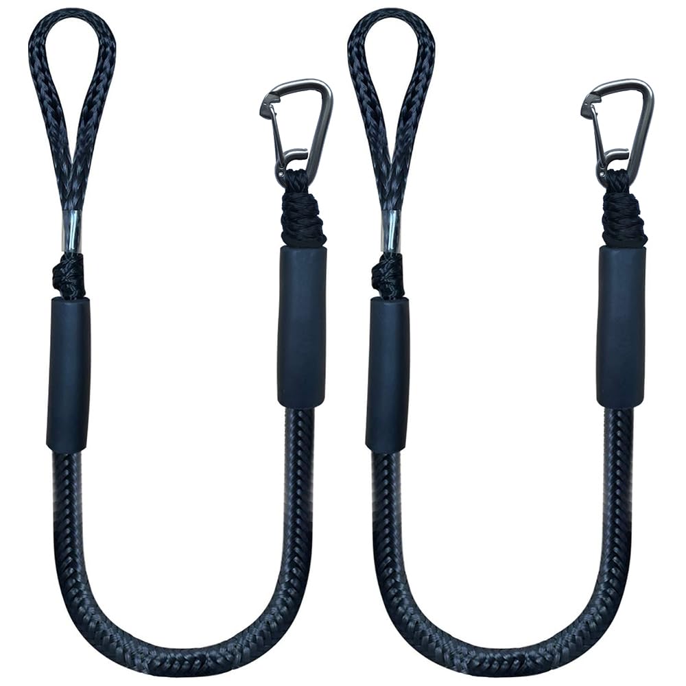 2 Teile/Beutel Boot Bungee Dock Linien mit Haken Festmacher Seil