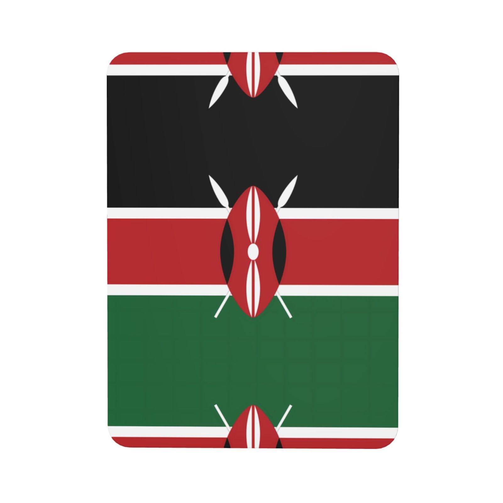 Flag of Kenya Soft Magnetic Refrigerator Magnets with Creative Printing, Decorative Magnetic Stickers