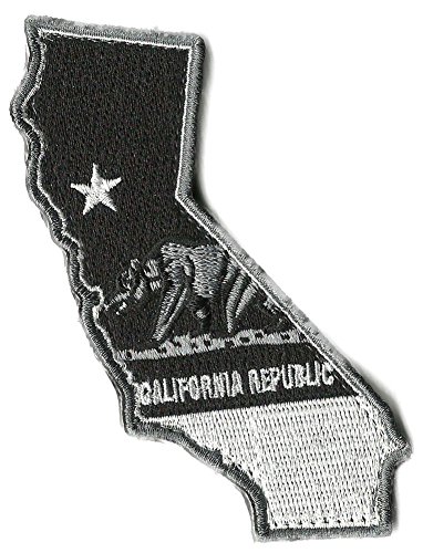 Gadsden and Culpeper Die Cut California State Patch - 1.25" x 4.5"