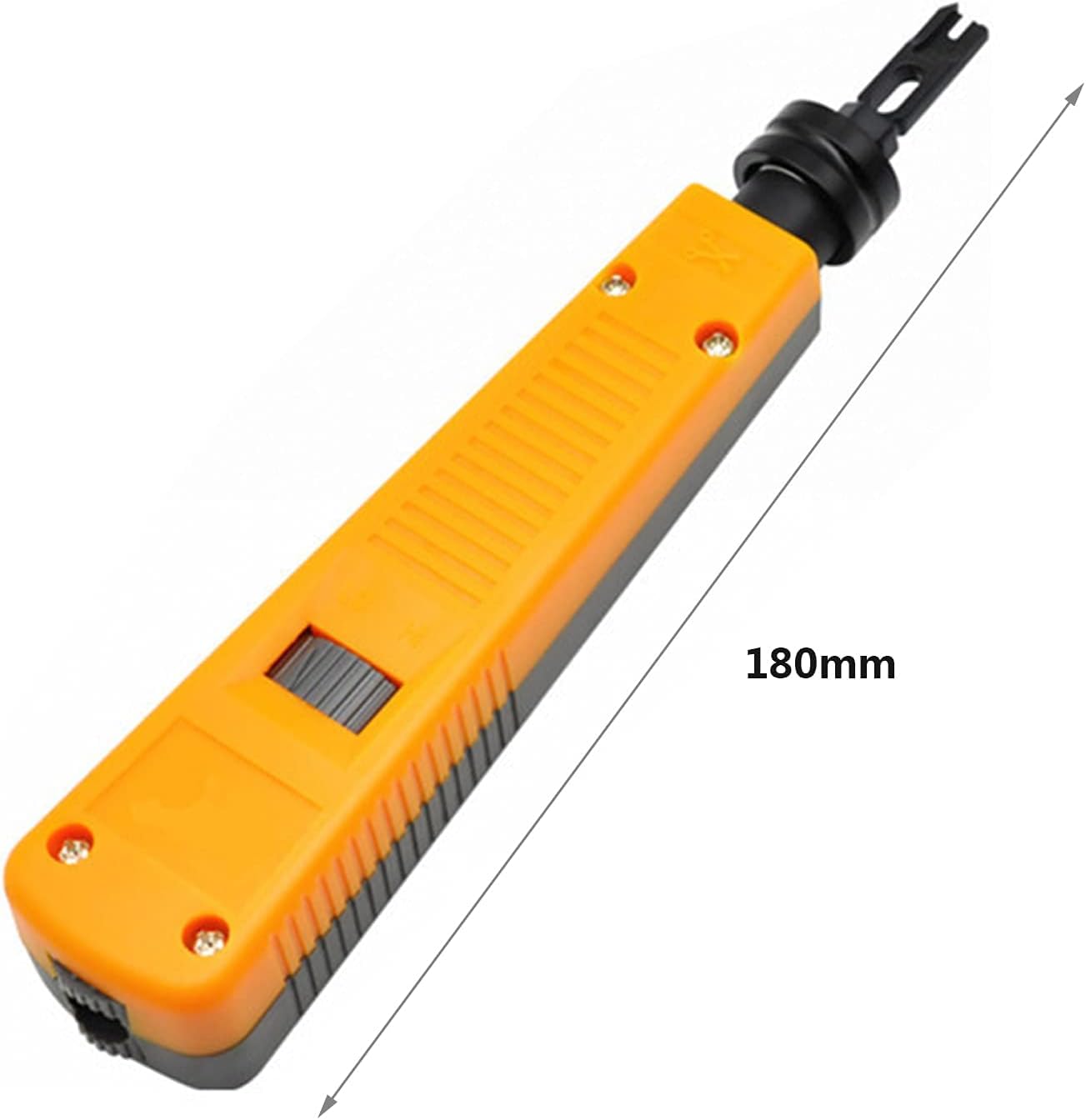 Strumento Punch Down Professionale Per Reti - Pinza Crimpatrice Con Spellafili Per Cablaggio RJ45, Prese Di Rete E Moduli - Foto 7