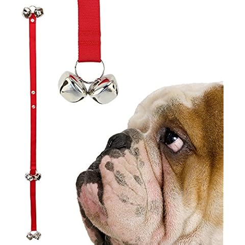 MEWTOGO Adjustable Pet Dog Door Bells for Potty Training-Puppy Doorbell for Housebreaking and Housetraining (Red) Cover
