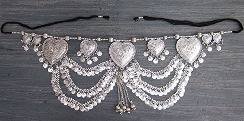 Original Design- Fusion American Tribal Style Belly Dance Coin Belt- Dancer Costume Dress Skirt Hip Scarf Wrap Waist Decorative Jewelry- Womens Fashion Accessory Bohemian Gypsy Hippie Boho4