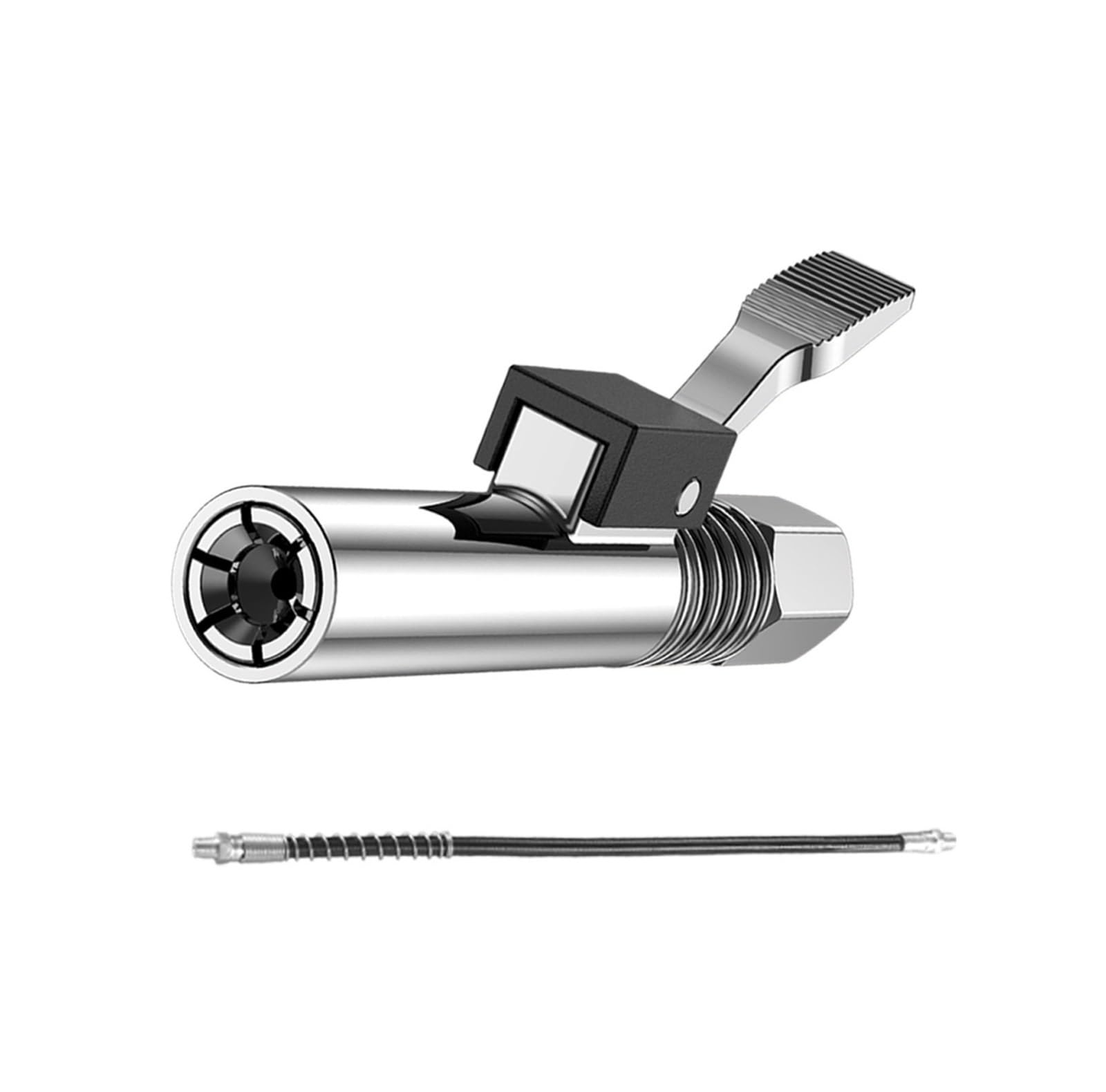 LYMFE Grease Gun,Heavy-Duty Handle Grease Gun Grease Gun Coupler 12000 PSI NPTI/8 Oil Injection Nozzles Nozzle Oil Pump Syringe Lubricant Repair Accessories (Color : OP 2)