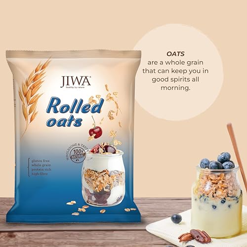 Image of JIWA healthy by nature Rolled Oats 750 g, (Gluten Free) (Pack of 2)