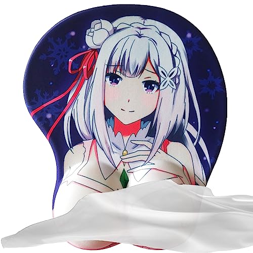 Sexy Anime Cute Gel Carpal Tunnel Mouse Pad with Wrist Support for Kawaii Computer Gamer