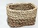 CESTA RECTANGULAR 20cm. De anea y maíz. "ENVÍO GRATIS". Para guardar.