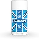 Fresh Kidz Blue Stick Deodorant for Boys 2.65oz, Aluminum & Baking Soda Free Kids Deodorant, 24 Hour Odor Protection for Tweens & Teens, Natural Deodorant for Sensitive Skin, Vegan & Cruelty Free