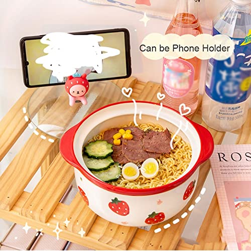 Ramen-Schüssel, Instant-Nudelschüssel Ramen Mit Deckel, Küche, Großes Nudel-, Obst-, Salat-, Reis-, Suppengeschirr