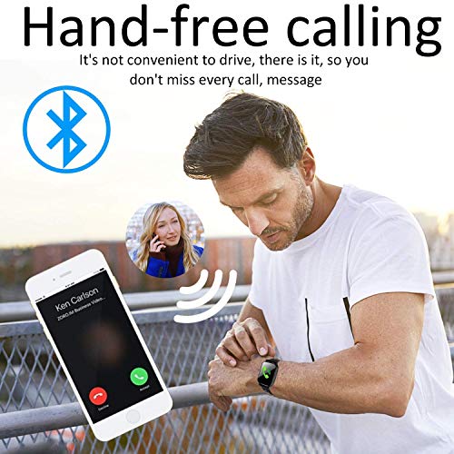 Smart Watch Fitness Tracker with Heart Rate Blood Pressure Monitor for Men Women Kid Outdoor Sport Watch with Pedometer Activity GPS Tracker Calorie Sync Phone Prime Summer Holiday Travel Gifts