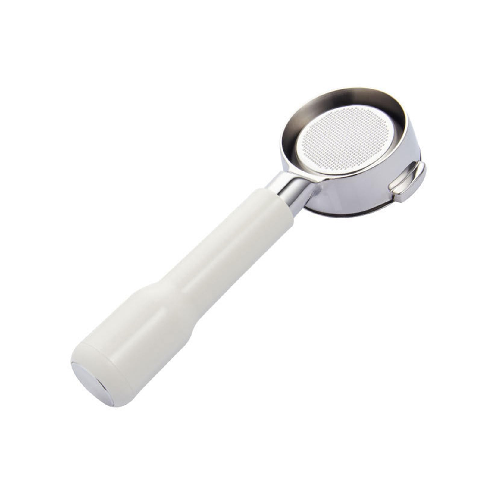 Portafiltro de acero inoxidable de 58 mm con mango de máquina de café sin fondo, portafiltro E61, herramientas de café espresso, caja de regalo de madera para manipulación