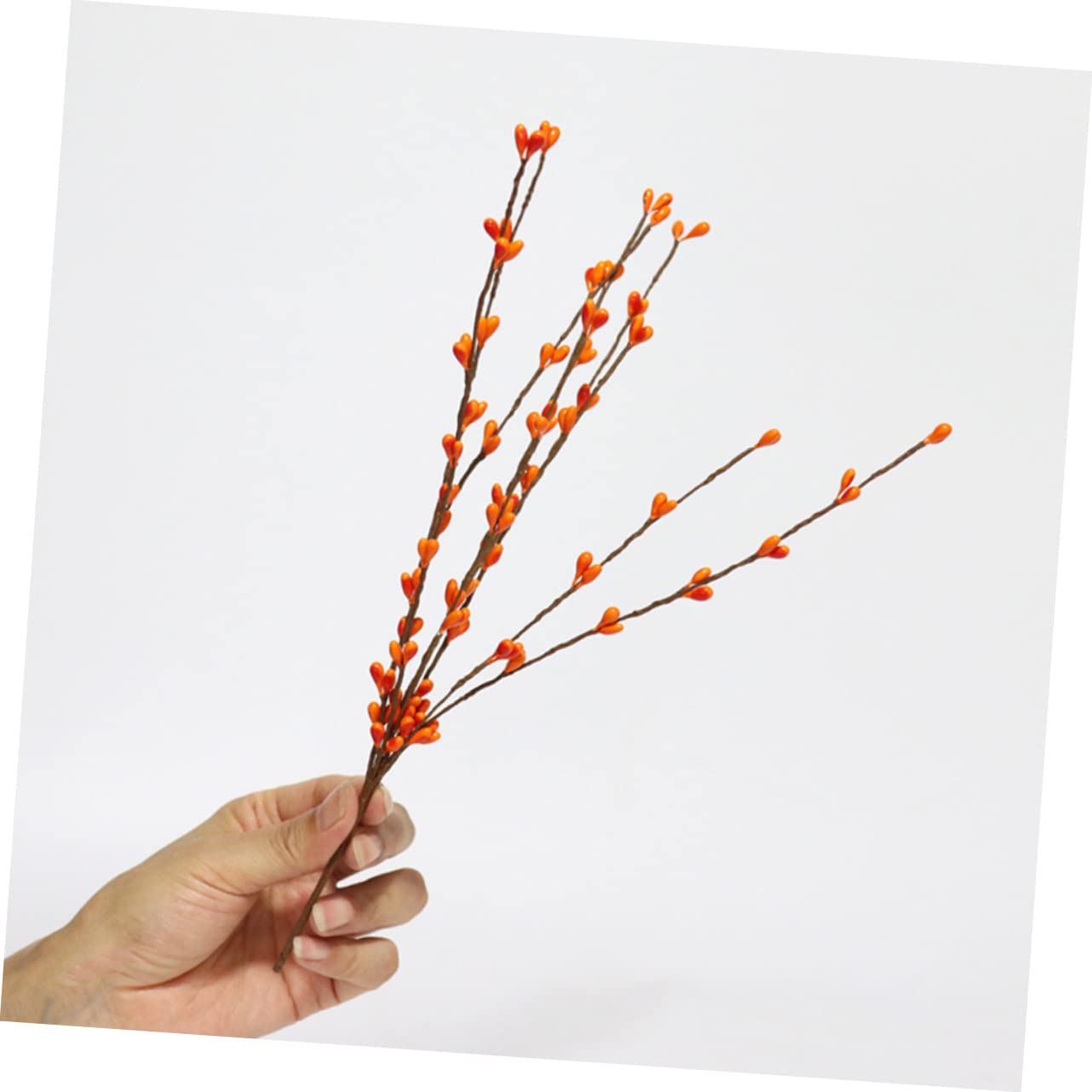 Cabilock 15pezzi Rami Di Bacche Artificiali Per Decorazioni Natalizie Bacche Fittizie Per Composizioni Floreali e Centrotavola Per Ringraziamento