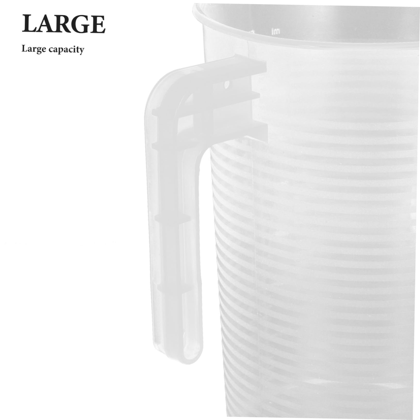 Amosfun 2pezzi Caraffa Graduata Plastica Trasparente con Coperchio Misurino per Liquidi con Scala Precisa per Cucina e Preparazione di Bevande