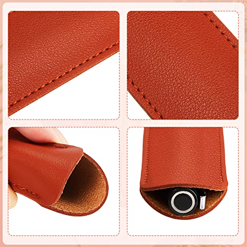 8 Pieces Pen Sleeve Leather Pen Case Vintage Pen Case Pocket Handmade Pen Leather Pouch For Single Pen #TOP3