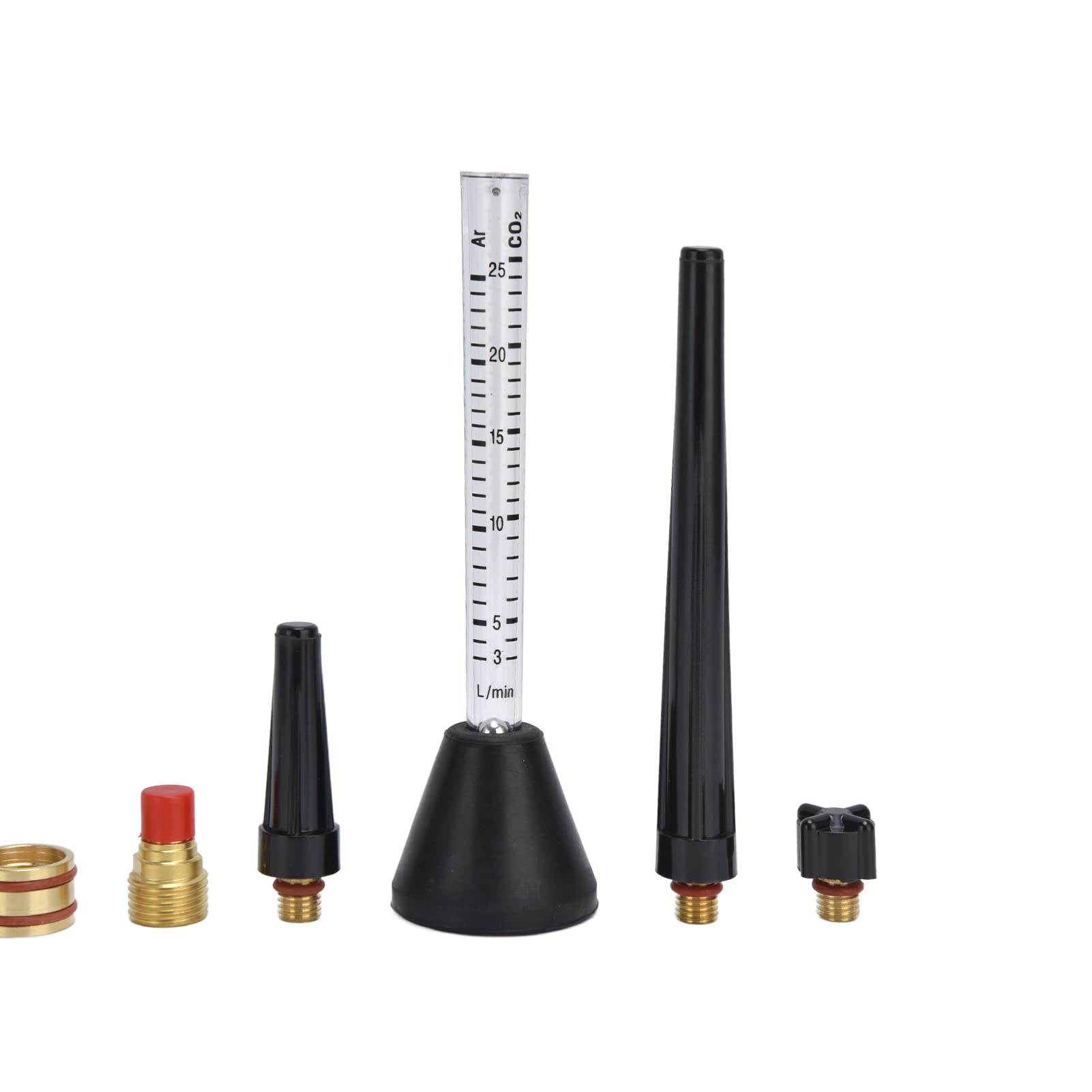 Kit de boquilla de soldadura de de argon Medero de flujo de gas de tungsteno Anillo de sellado de aguja de tungsteno 2.4 mm WP - 9/20 Set accesorio