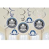 Amscan 671579 Swirl (12ct) Party Decorations One Size Multicolor