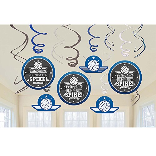 Amscan Swirl (12ct) Party Decorations, One Size, Multicolor