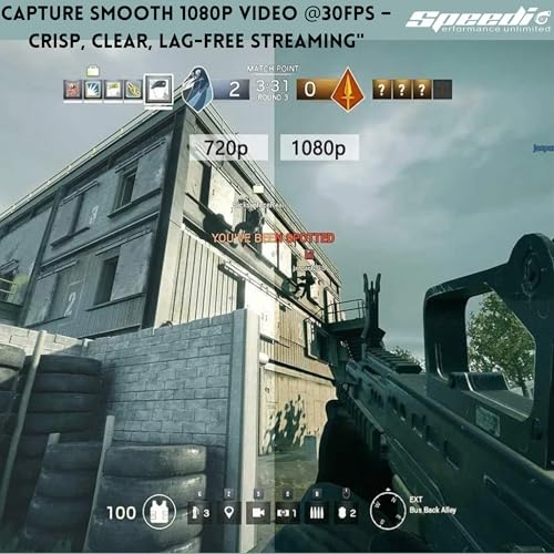 Image of Speedio HDMI Video Capture Card, 4K HDMI to USB 1080P Capture Adapter for Streaming, Recording & Live Broadcasting, Compatible with OBS, Windows, Mac, Linux, Camera, DSLR, Gaming Console- Pack of (1)