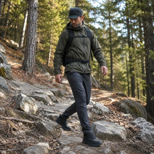 Image of Men's Breathable Outdoor Hiking Shoes, Comfortable Trekking Trail Sneakers for Walking & Adventures for Walking & Adventures