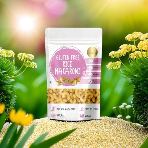 Image of INDULGENCE Gluten-Free Rice Macaroni 400g (2 x 200g) | Wheat & Maida Free | Vegan, Non-Fried & Easy to Cook | Healthy Pasta for Kids & Adults
