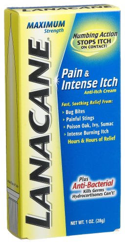 Lanacane Cream, Pain & Intense Itch, Maximum Strength, 1-Ounce Boxes (Pack of 3)