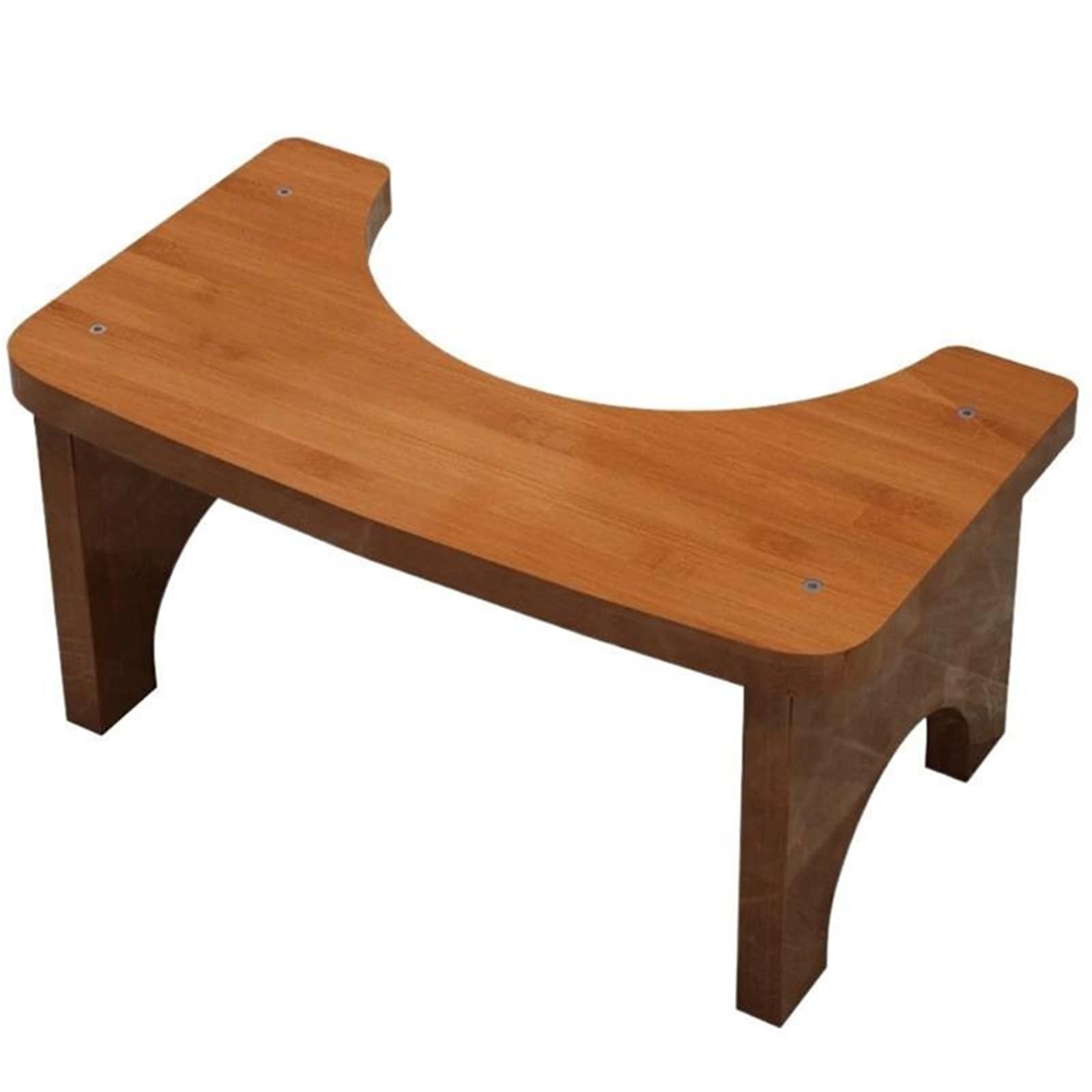 Taburete de baño de madera antideslizante para una postura saludable en el inodoro