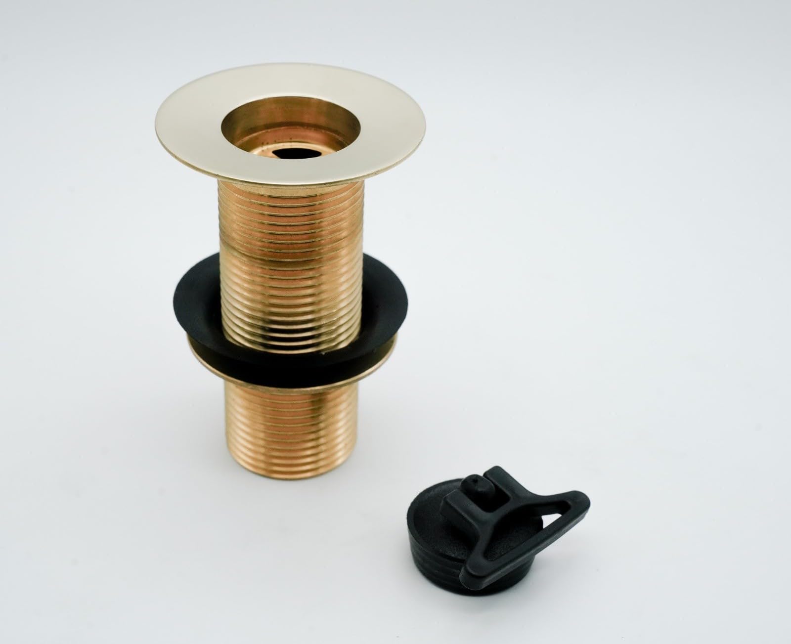 L'ARTISTICA F.LLI PERINCIOLI | Piletta in Ottone con Tappo da 1", Piletta in Ottone Senza Tappo per Fontane da Esterno, 66,5x59,4mm
