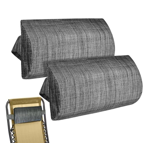 Cojín de cabeza para silla de terraza, almohada para silla reclinable, almohada para tumbona, almohadas para cabeza y cuello, almohada para reposacabezas para silla reclinable, almohada ajustable para