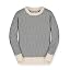 Charcoal and Ivory Herringbone
