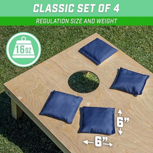 Image of GoSports Classic Cornhole Bean Bags Set of 4-16 Colors Available - Regulation All Weather, Mix and Match
