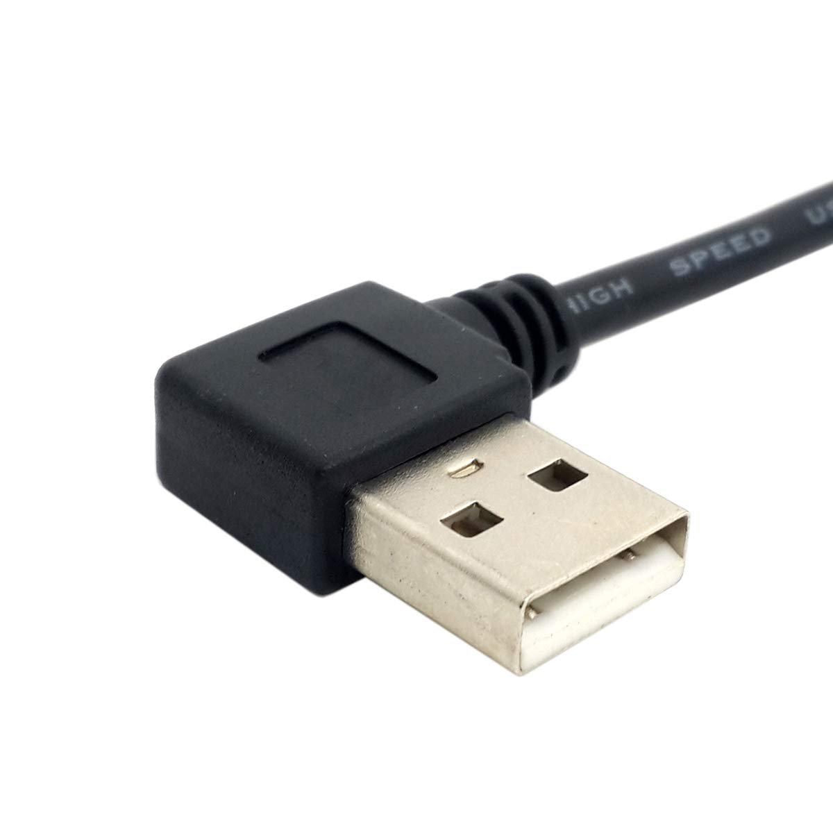 CY Left Angled USB 2.0 A Male to Left Angled B Male 90 degree Printer Scanner Cable 20cm, Black Right Angled, 50cm - Image 4